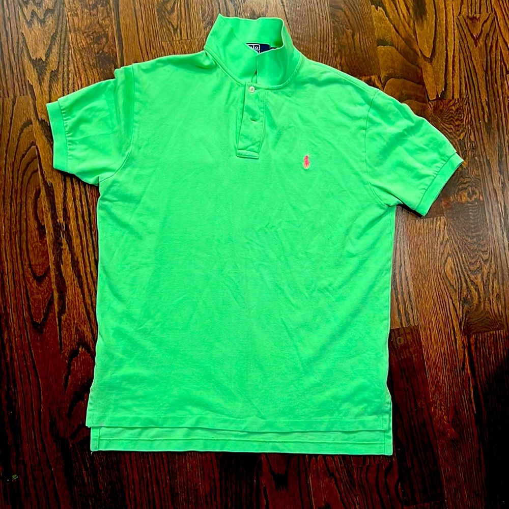 Light green Ralph Lauren polo shirt large